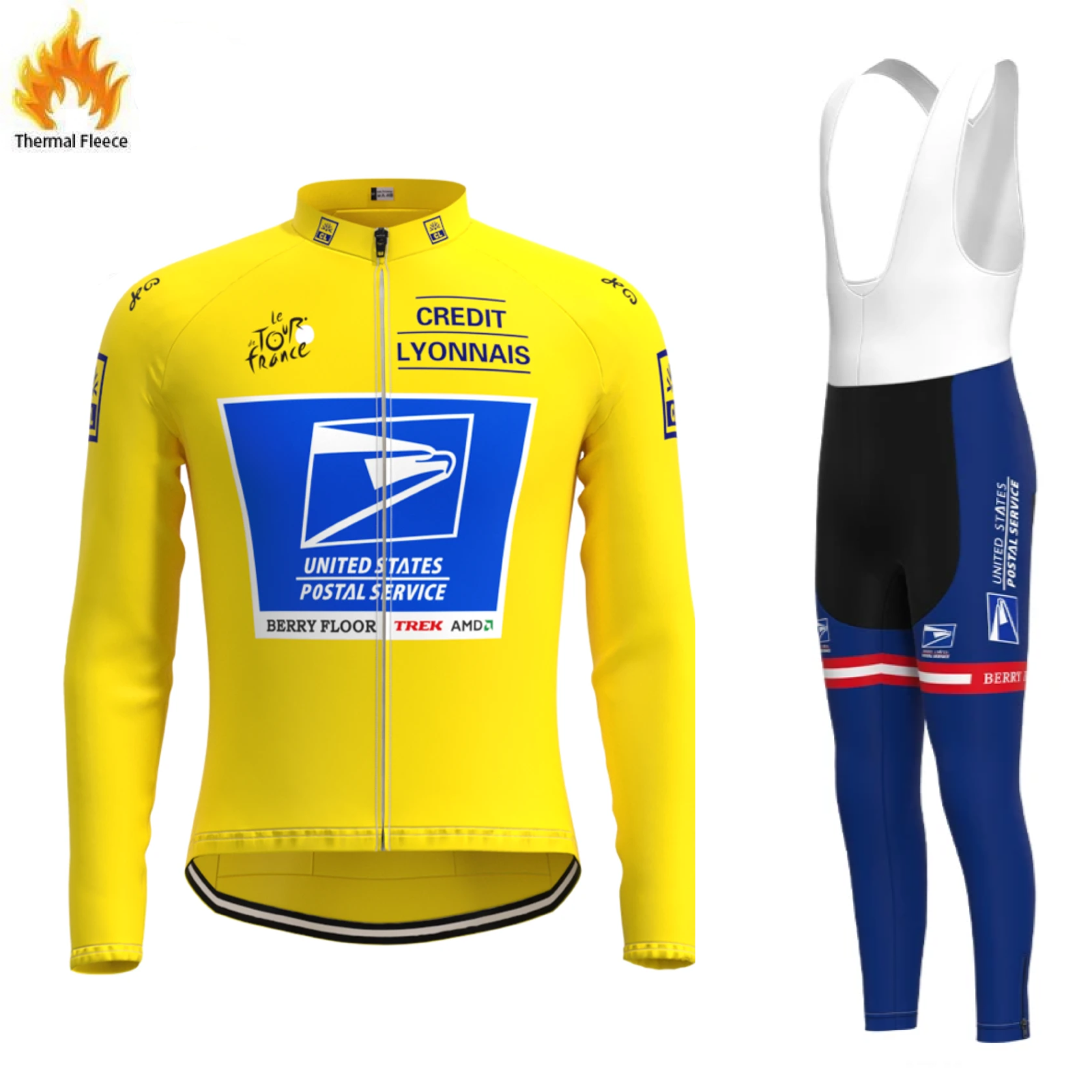 Postal Thermal Jacket & Pants Set Yellow hillsandmountains