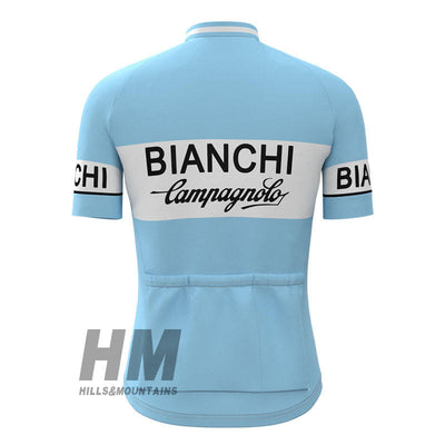 Bianchi Campa Retro Jersey Short Sleeve Blue