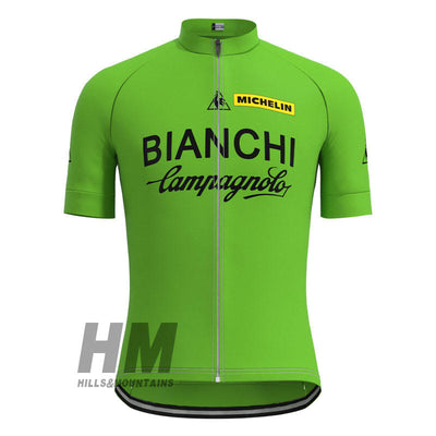 Bianchi Campa Retro Jersey Short Sleeve Green
