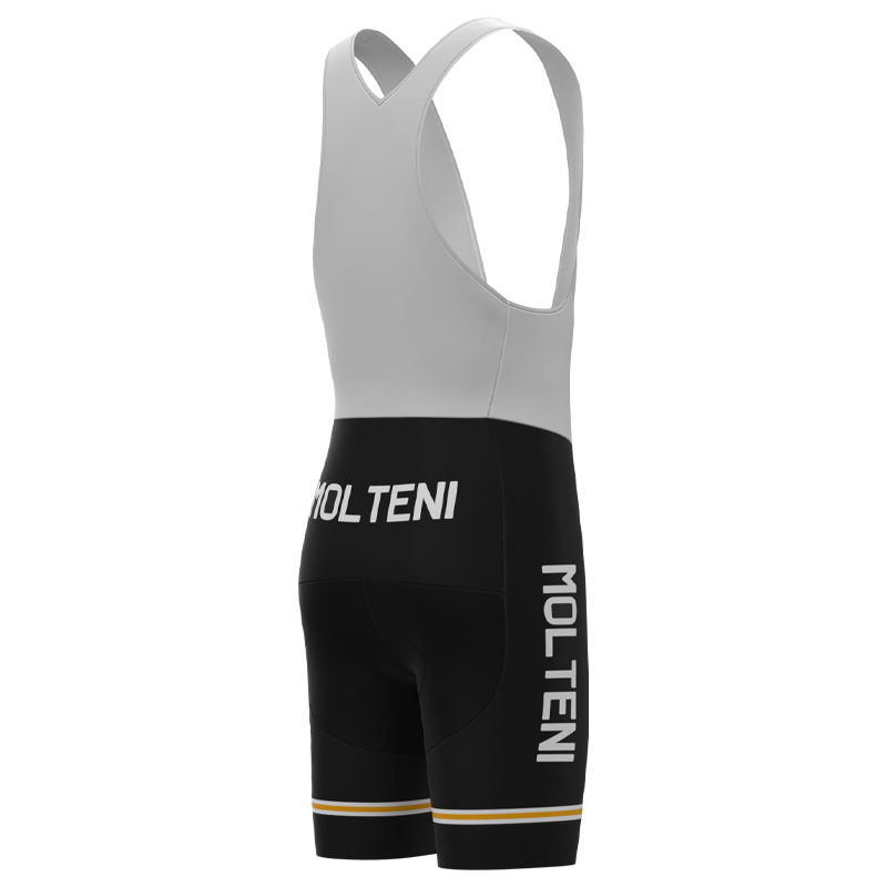 MOLTENI BLACK Retro Bib Shorts