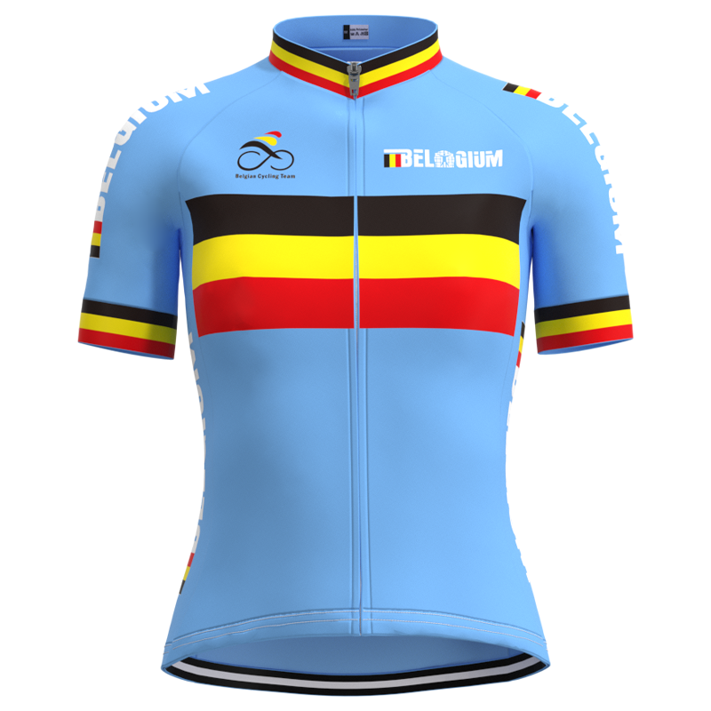 Womens Retro Short Sleeve Jersey Belgium