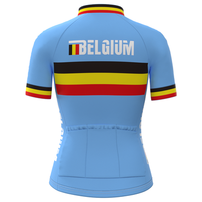 Womens Retro Short Sleeve Jersey Belgium