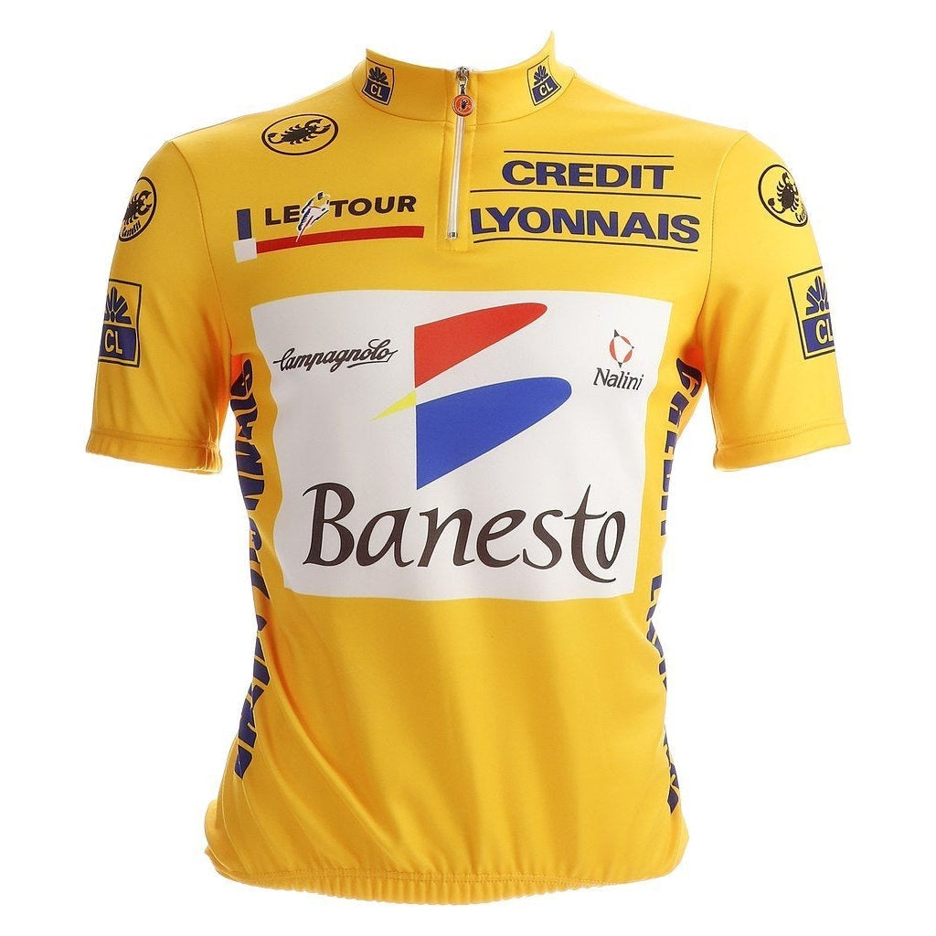 Banesto Retro Jersey Short Sleeve Yellow