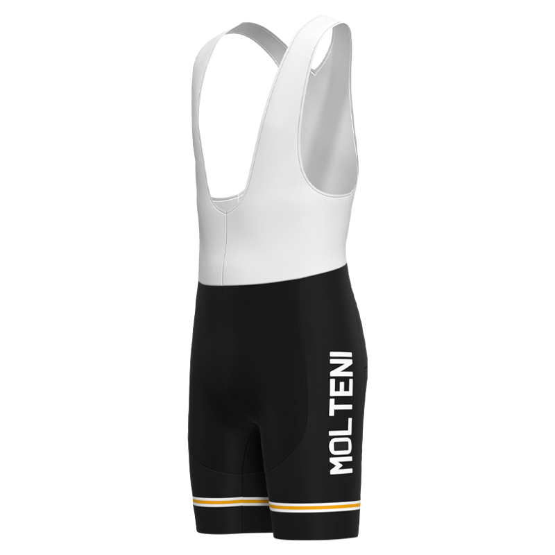 MOLTENI BLACK Retro Bib Shorts