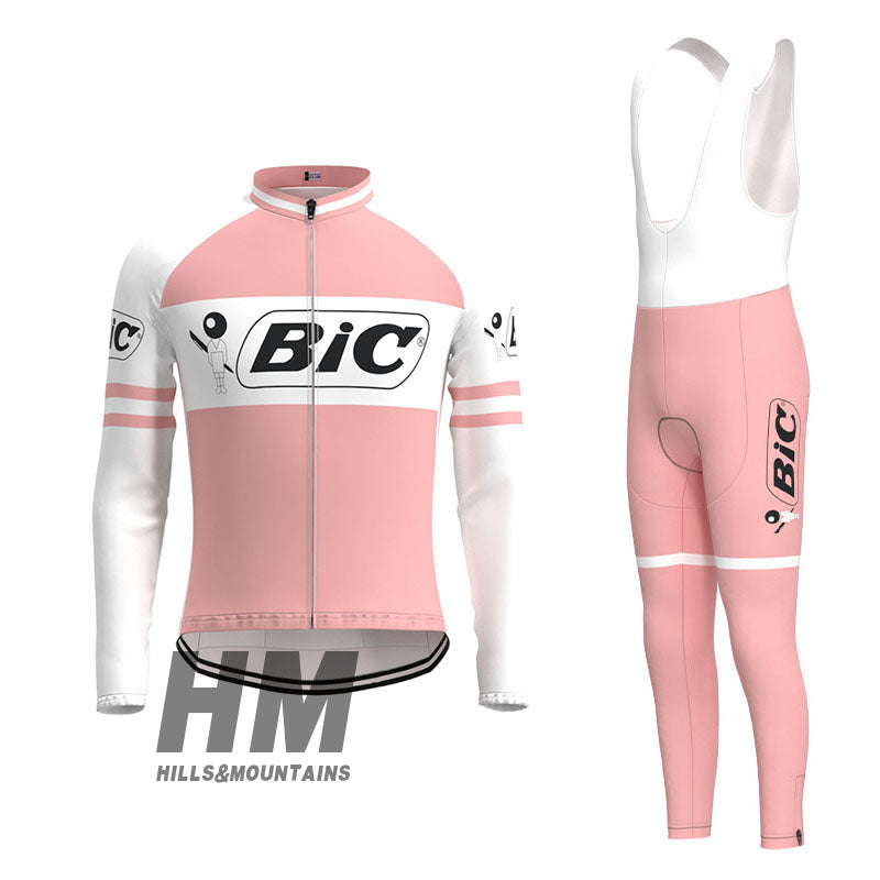 Pink BIC Long Shorts Top & Bib Set