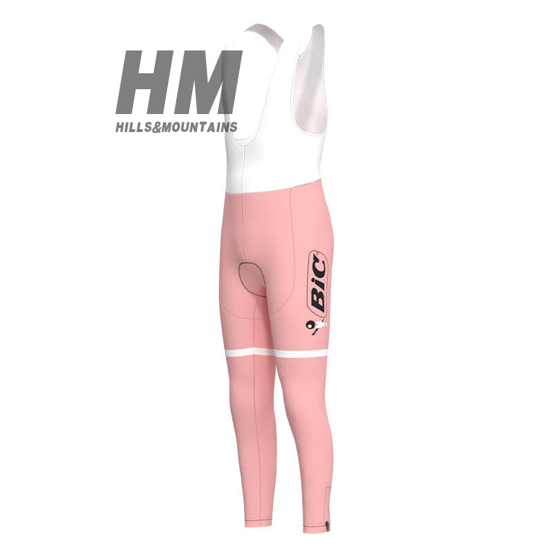 Pink BIC Long Shorts Top & Bib Set