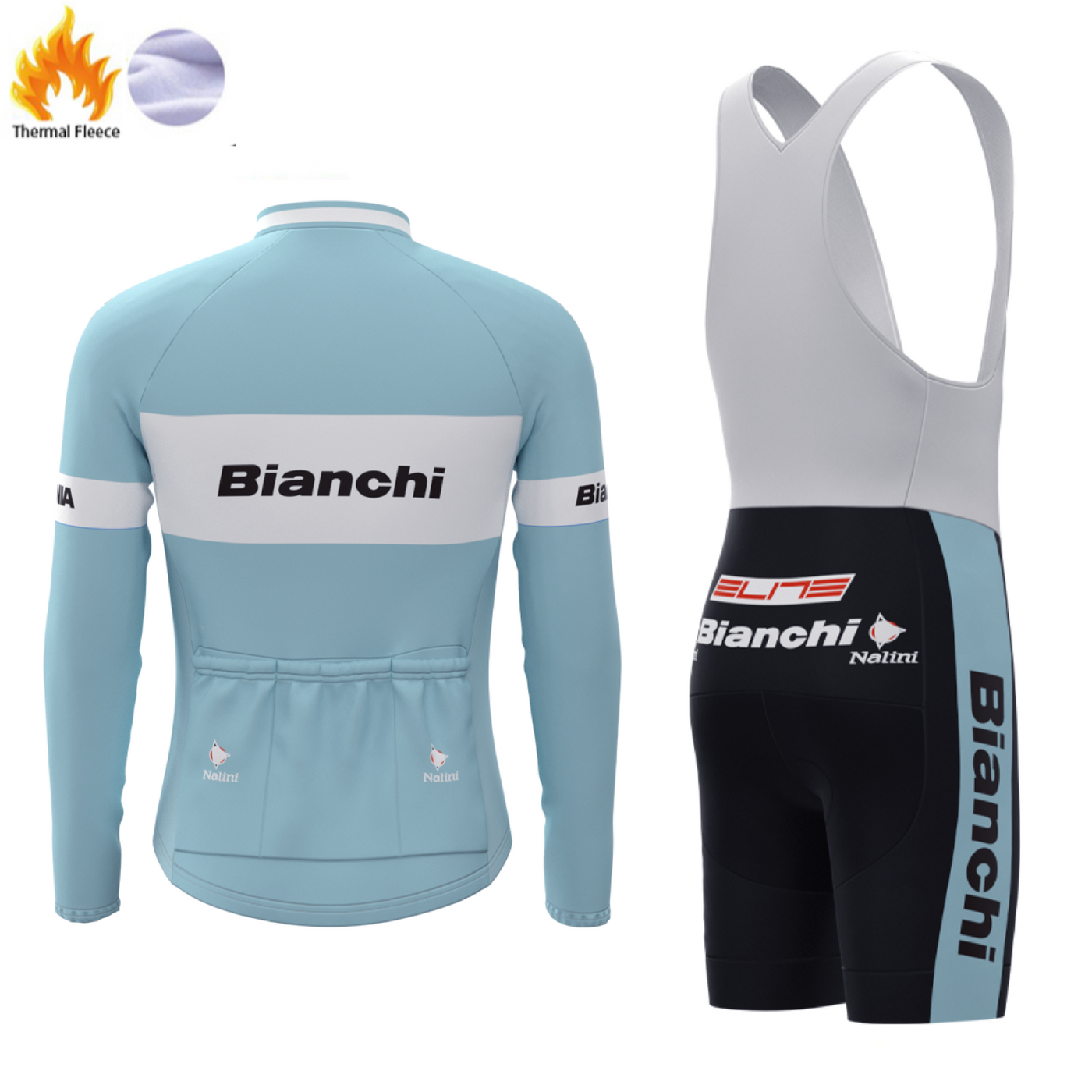 Bianchi Thermal Jacket & Bib Set