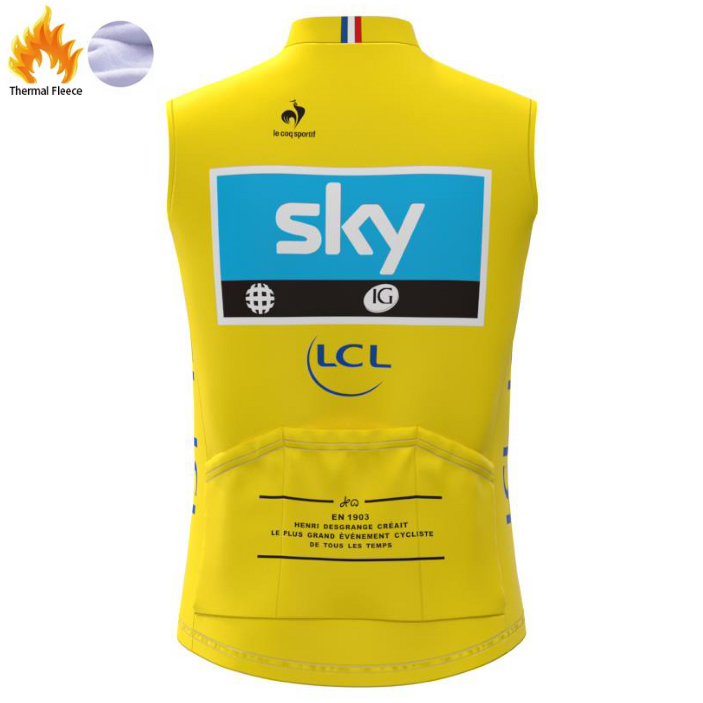 Thermal Gilet Vest Sky Yellow