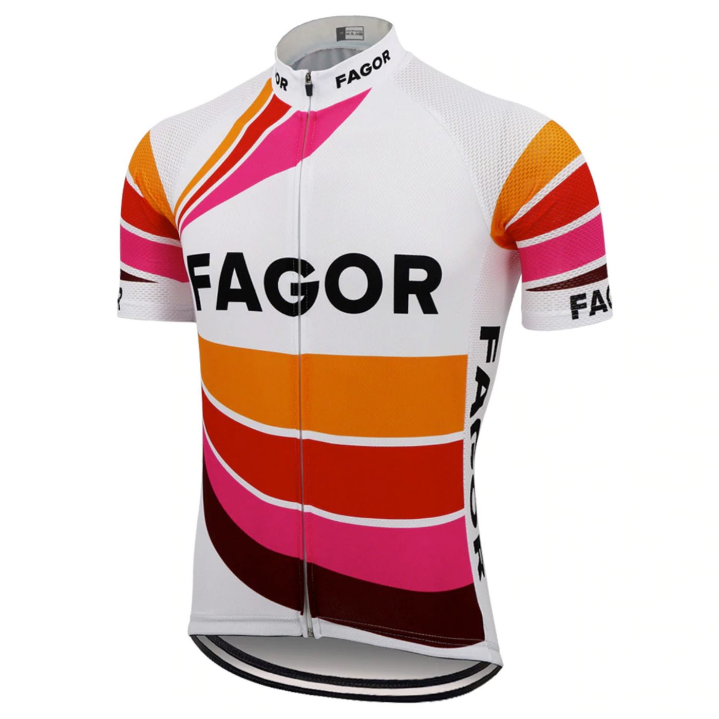 FAGOR Short Sleeve Jersey White/ Pink
