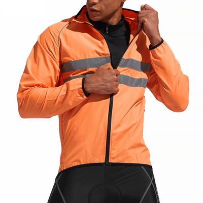 Reflective Waterproof Jacket Orange