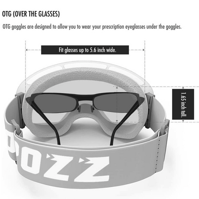 Full Screen Ski Goggles Blue