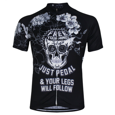 Skull Short Sleeve Jersey Black