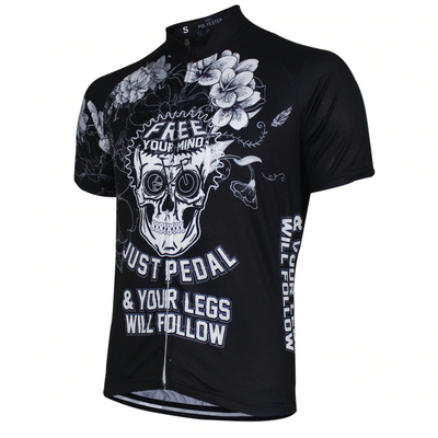 Skull Short Sleeve Jersey Black