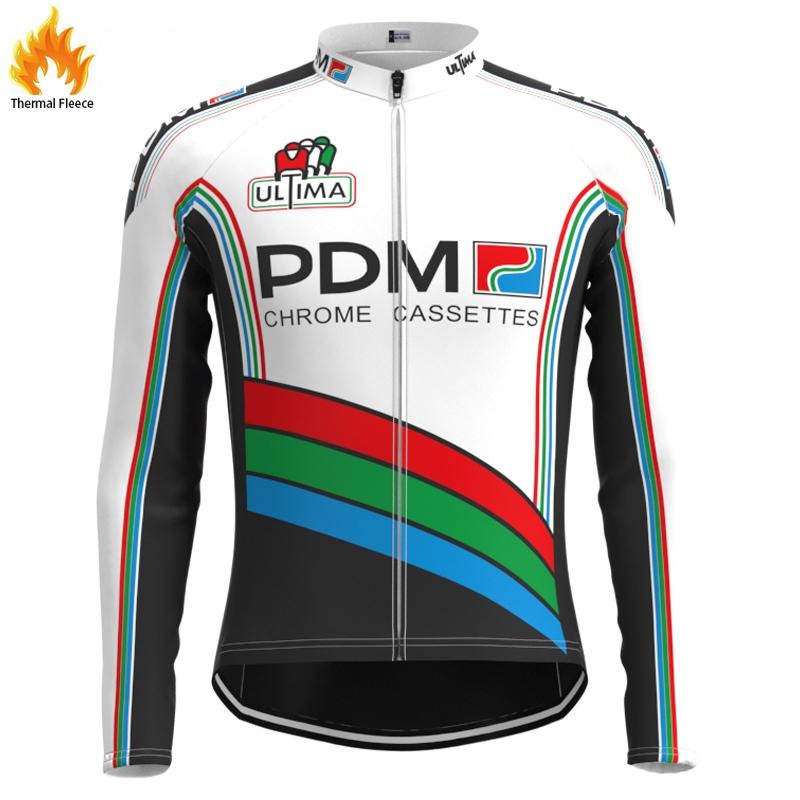 FLEECE Lined Evening Long Sleeve Jersey PDM White