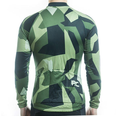 Jerseys - Camo Long Sleeve Jersey Green