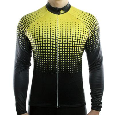 Jerseys - Dots Gradient Long Sleeve Jersey Yellow