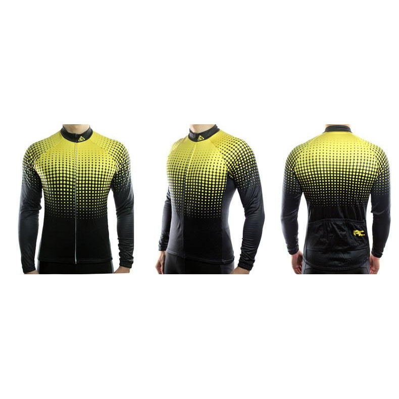 Jerseys - Dots Gradient Long Sleeve Jersey Yellow