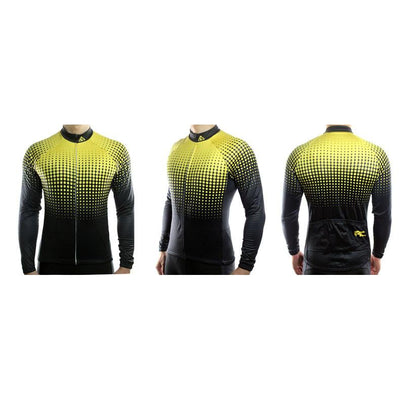 Jerseys - Dots Gradient Long Sleeve Jersey Yellow