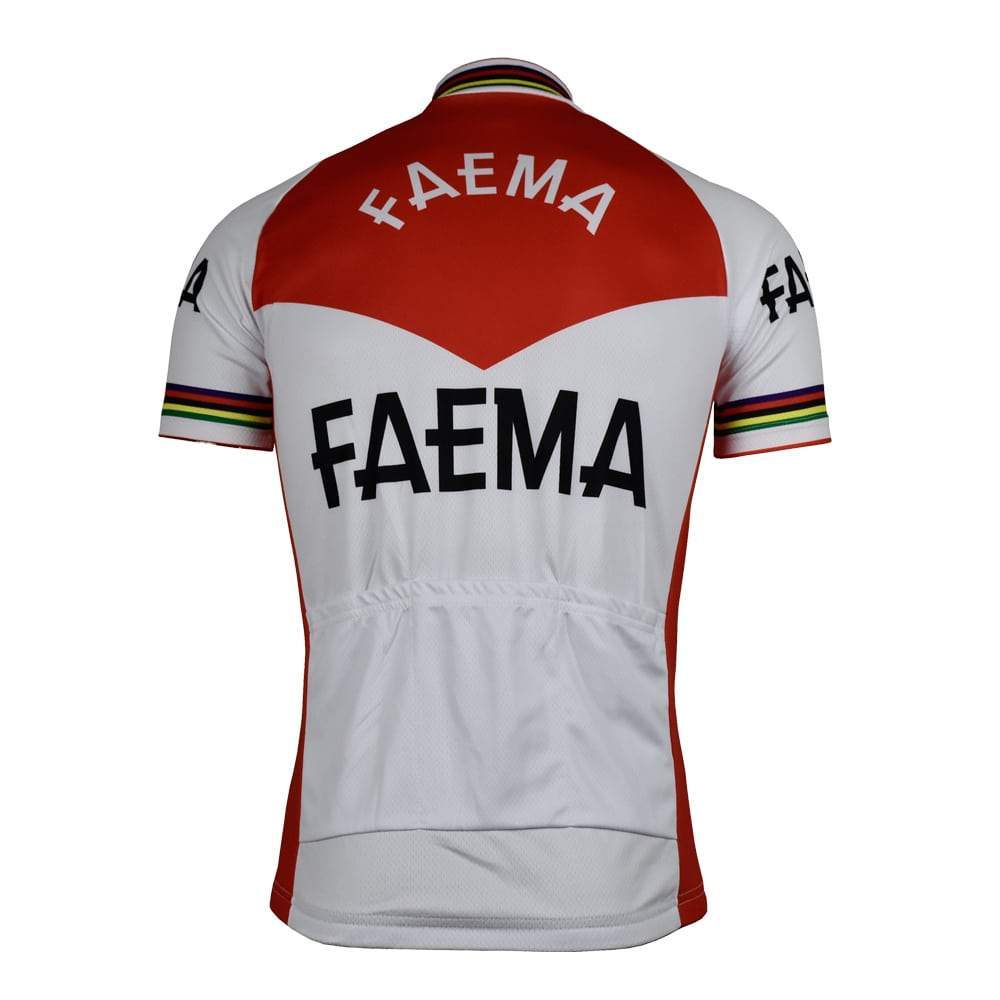 Jerseys - Faema Red Short Sleeve Retro Jersey