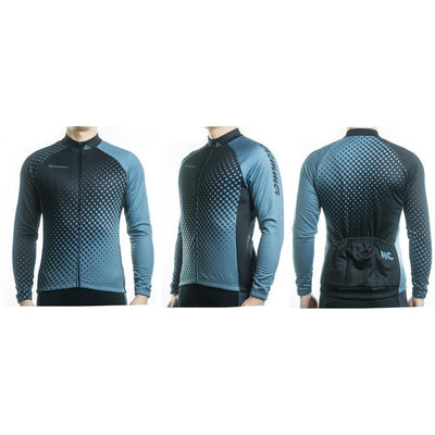 Jerseys - Gradient Dots Long Sleeve Jersey Blue