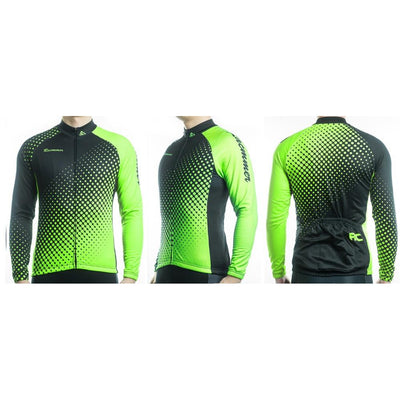 Jerseys - Gradient Dots Long Sleeve Jersey Neon Green