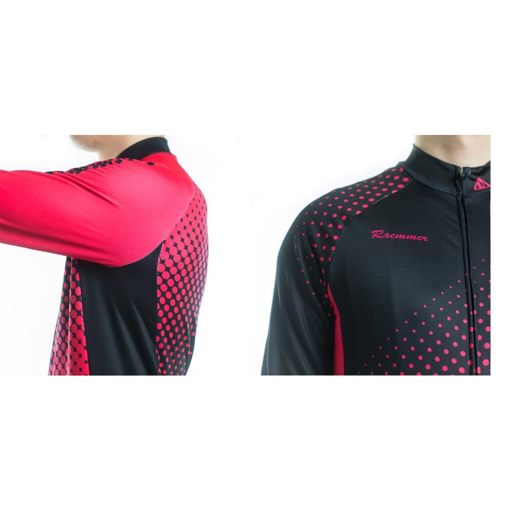 Jerseys - Gradient Dots Long Sleeve Jersey Red