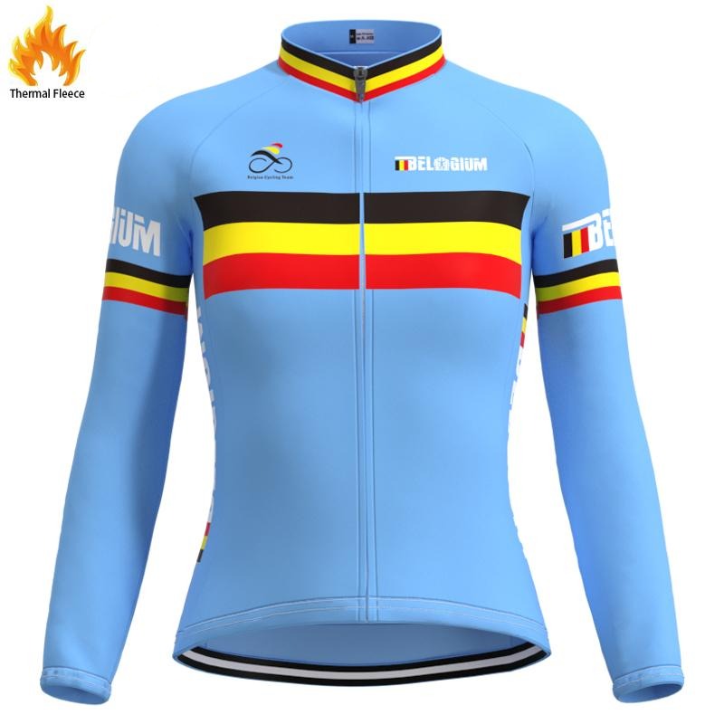 Jerseys - Ladies FLEECE Lined Evening Long Sleeve Jersey Belgium