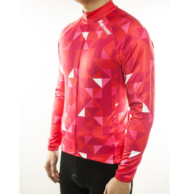 Jerseys - Mosaic Long Sleeve Jersey Red