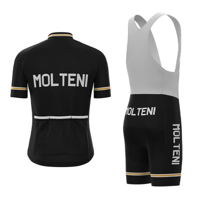 Molteni Black Retro Top & Bib Set