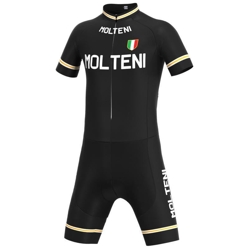 Molteni Black Retro Top & Bib Set