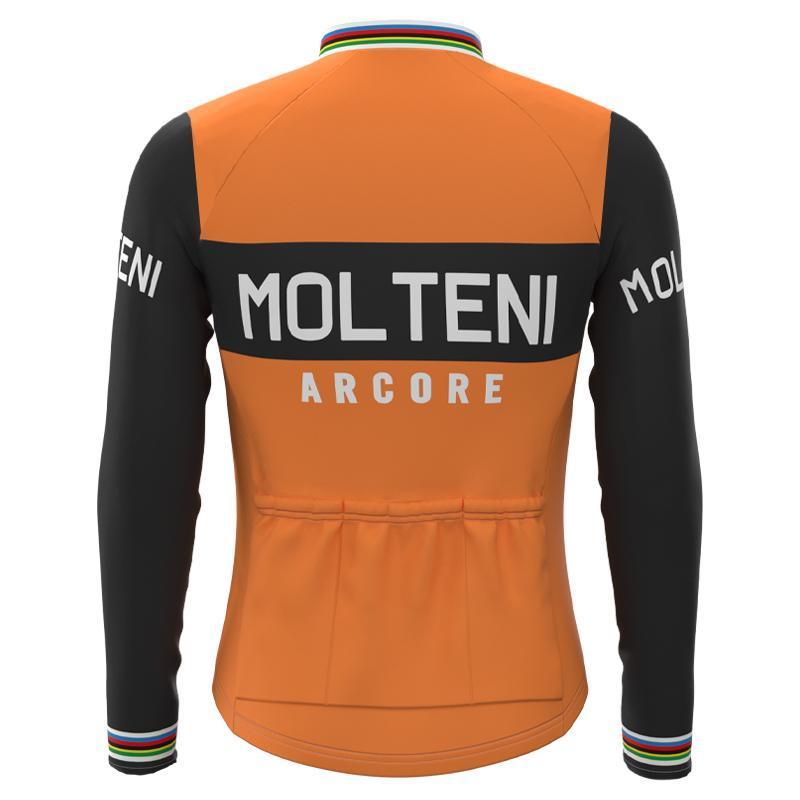 Molteni Orange FLEECE Retro Top & Bib Set