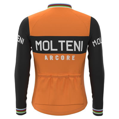 Molteni Orange FLEECE Retro Top & Bib Set