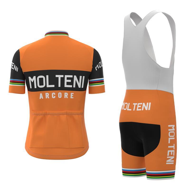 Molteni Orange Retro Top & Bib Set