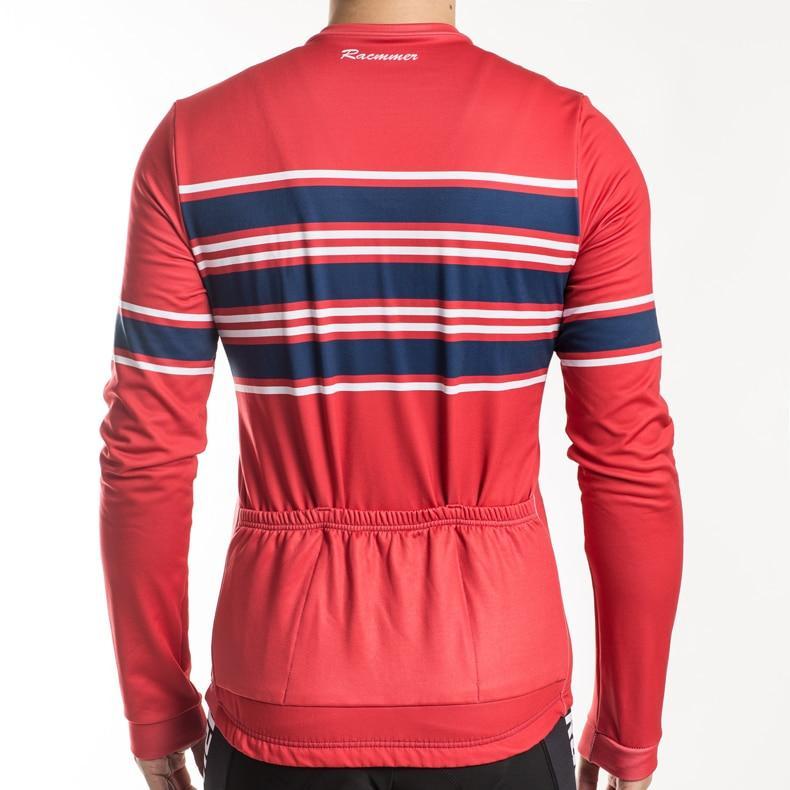 Pro Team Long Sleeve FLEECE Jersey Red