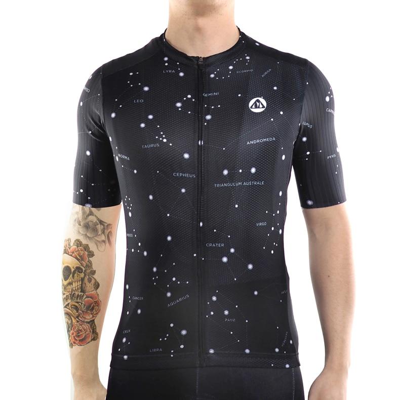 Stars Short Sleeve Pro Jersey Black