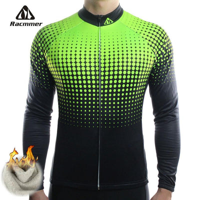 Gradient Long Sleeve FLEECE Jersey Green