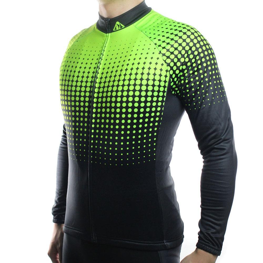 Gradient Long Sleeve FLEECE Jersey Green