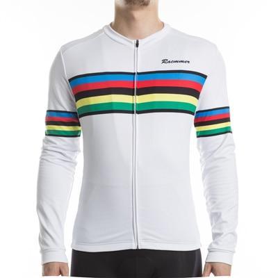 Rainbow Long Sleeve FLEECE Jersey Black