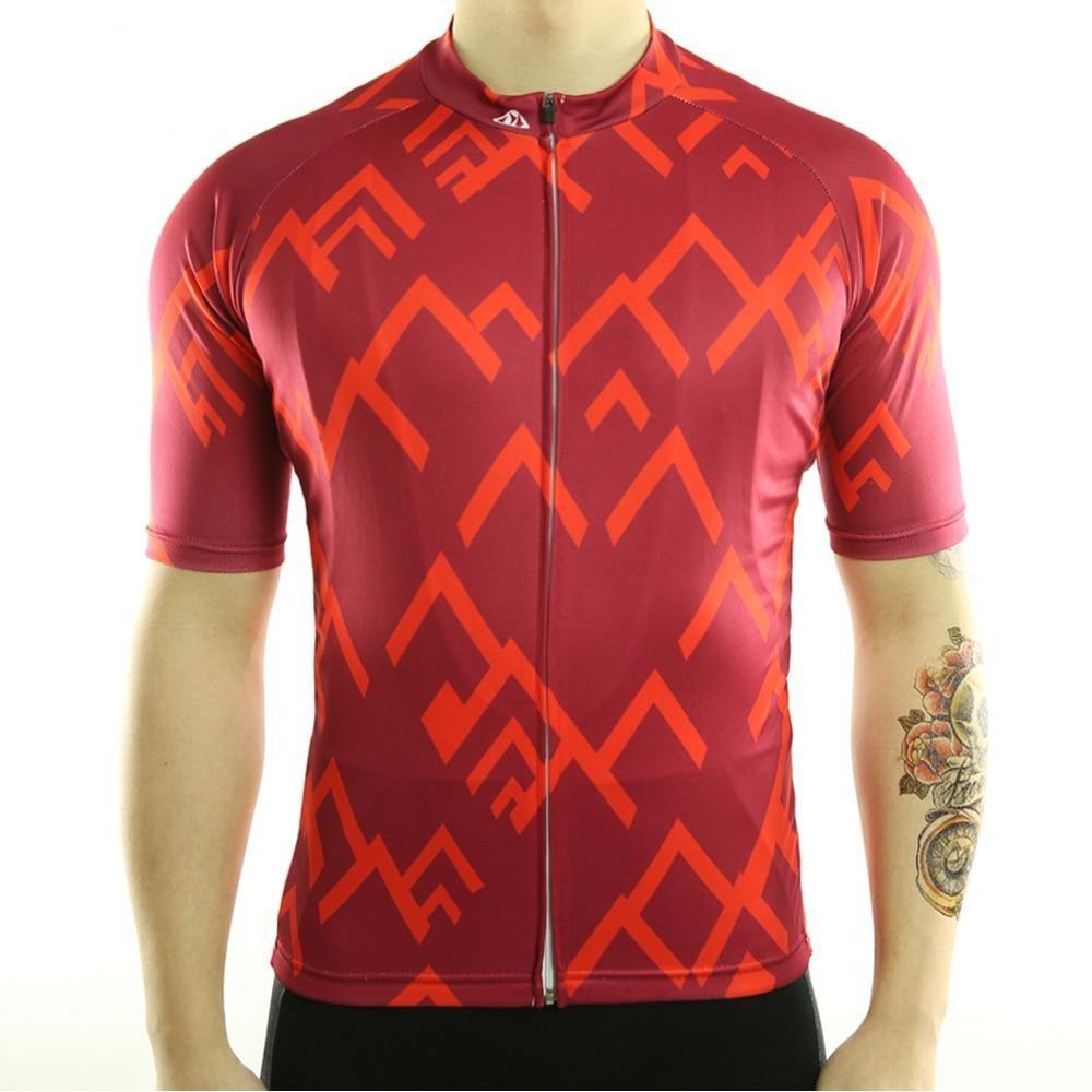 Mountains Short Sleeve Jersey Red