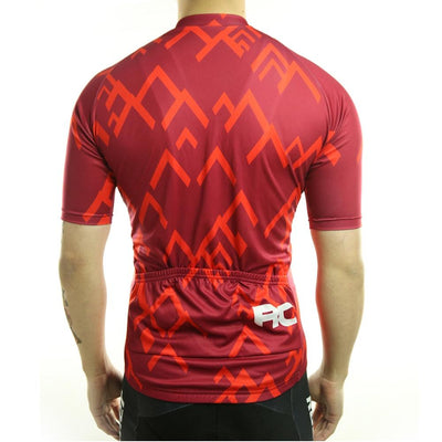 Mountains Short Sleeve Jersey Red
