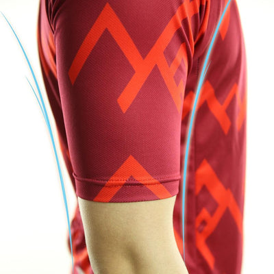 Mountains Short Sleeve Jersey Red