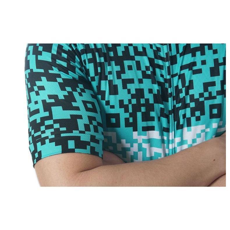 Pixel Short Sleeve Pro Jersey Blue