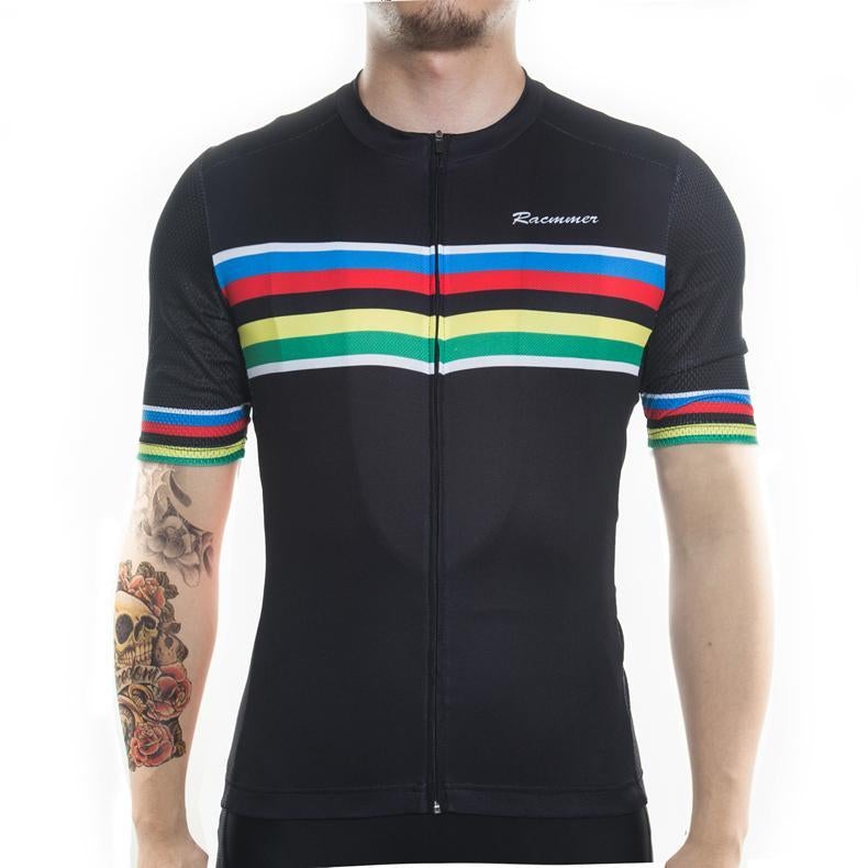 Rainbow Short Sleeve Jersey Black