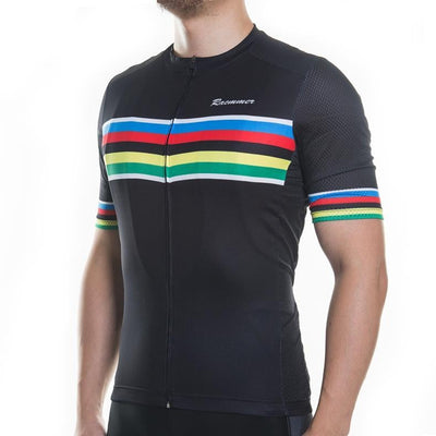 Rainbow Short Sleeve Jersey Black
