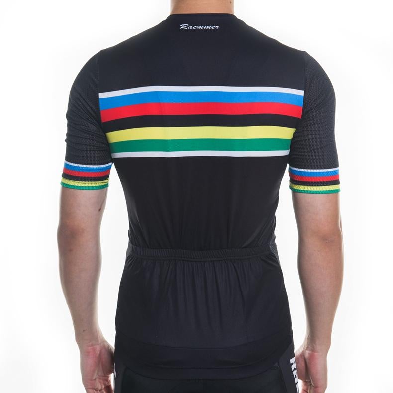 Rainbow Short Sleeve Jersey Black