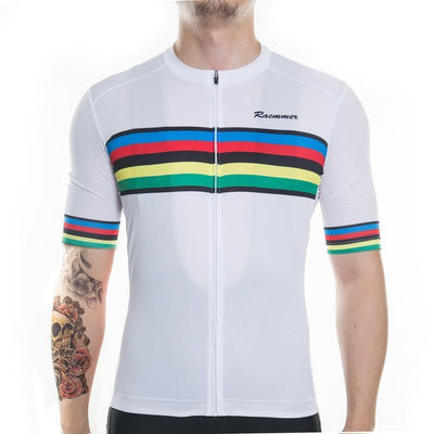 Rainbow Short Sleeve Jersey White
