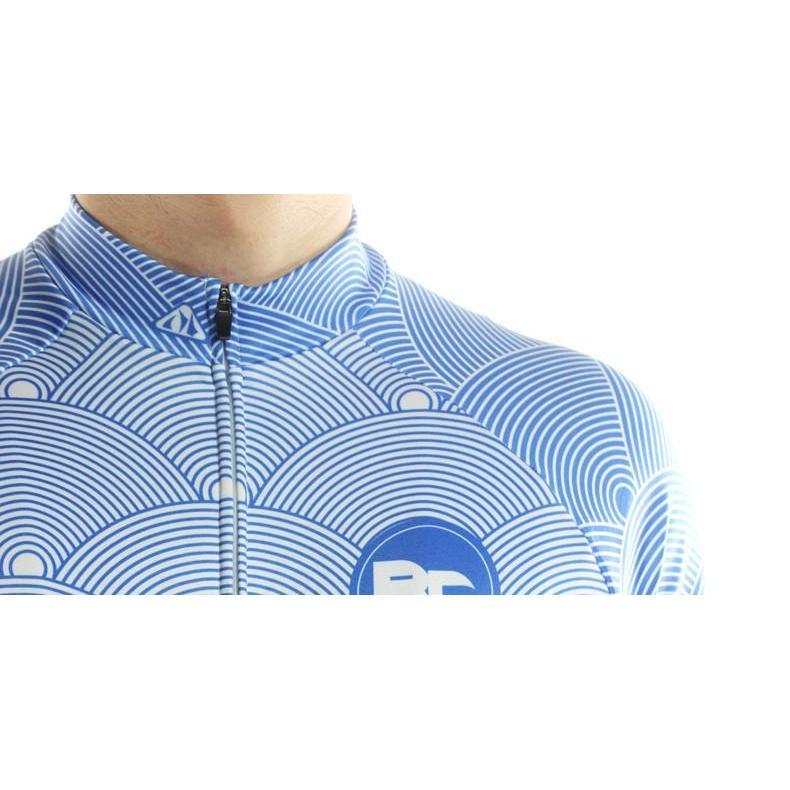 Shell Long Sleeve FLEECE Jersey Blue