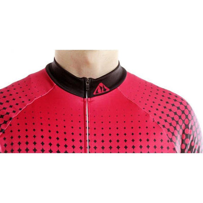 Gradient Long Sleeve FLEECE Jersey Red