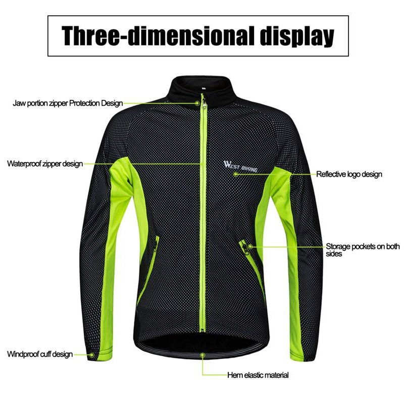 Thermal Waterproof Thermal Lined Jacket Fluro