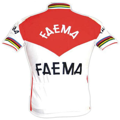 Faema Short Sleeve Jersey Red White